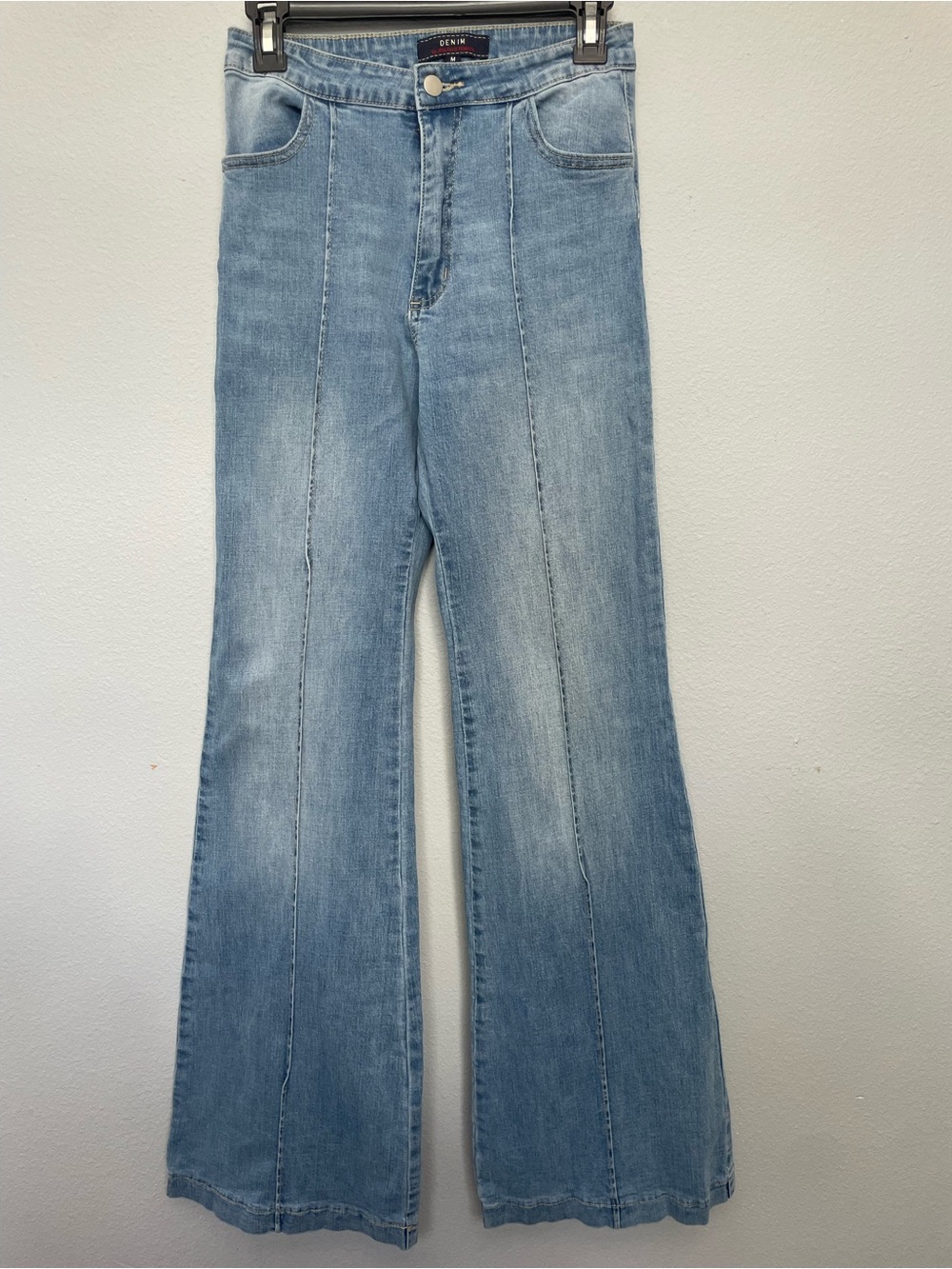 Denim by Jealous Tomato Wide Leg Trouser Jeans Medium Light Wash Medium